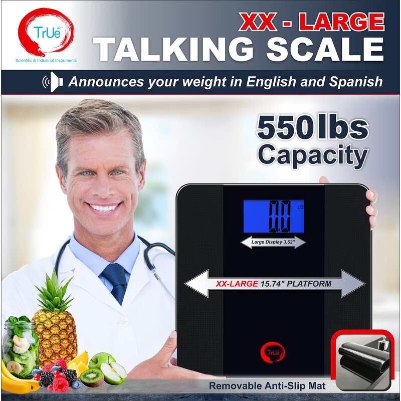 Digital purchases talking bathroom scale